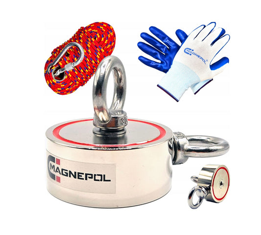 Neodimio magnetų rinkinys žvejybai vandenyje 2×(300kg)