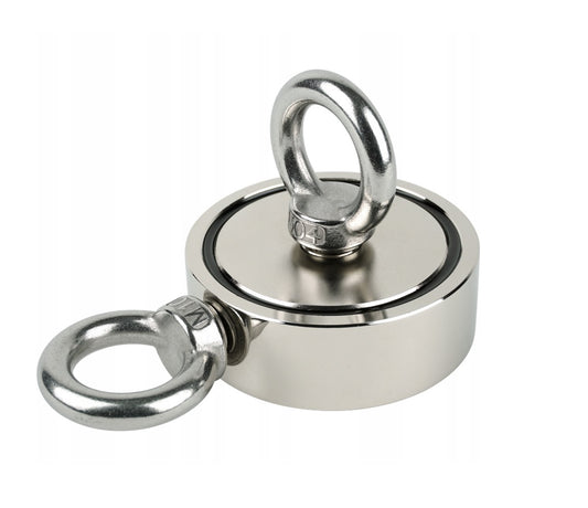 Neodimio žvejybos magnetas 2 x (250kg) + 25m virve