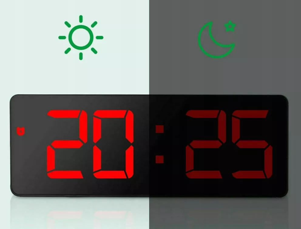 Modernus elektroninis skaitmeninis žadintuvas su garso jutikliu USB