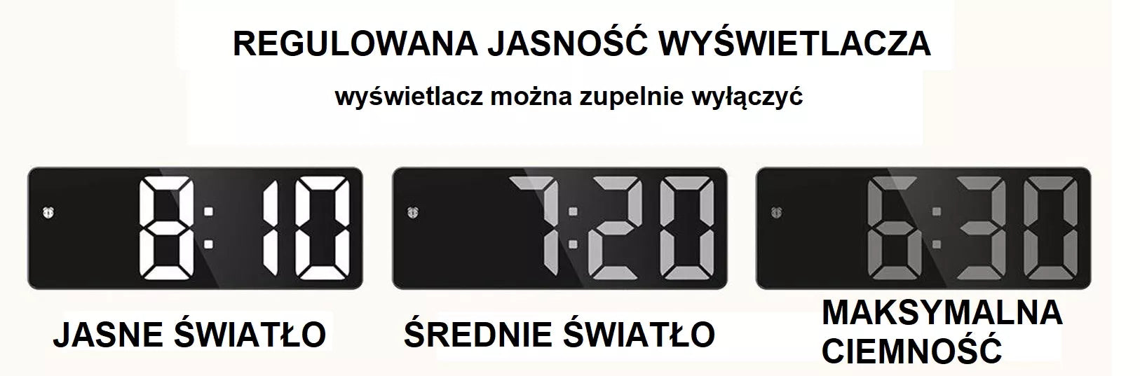 Modernus elektroninis skaitmeninis žadintuvas su garso jutikliu USB