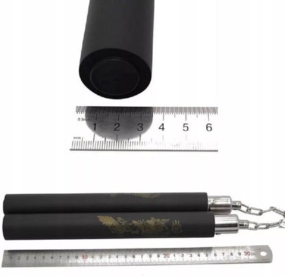 Putplasčio treniruočių nunchaku Auksinis Drakonas