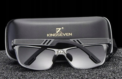 Vyriški saulės akiniai KINGSEVEN – poliarizuoti UV400, rinkinys su dėklu