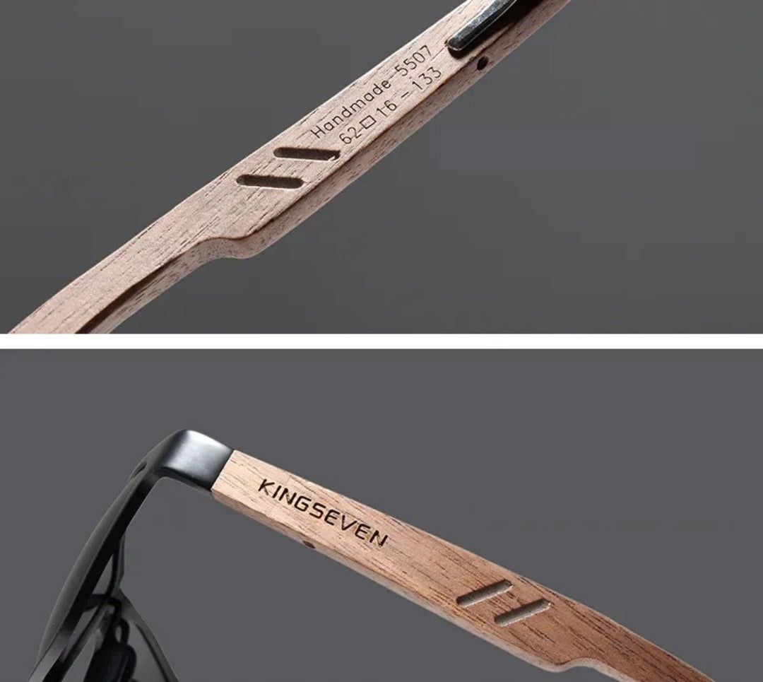 Vyriški akiniai nuo saulės KINGSEVEN POLIARIZACINIAI UV400 RINKINYS + DĖKLAS