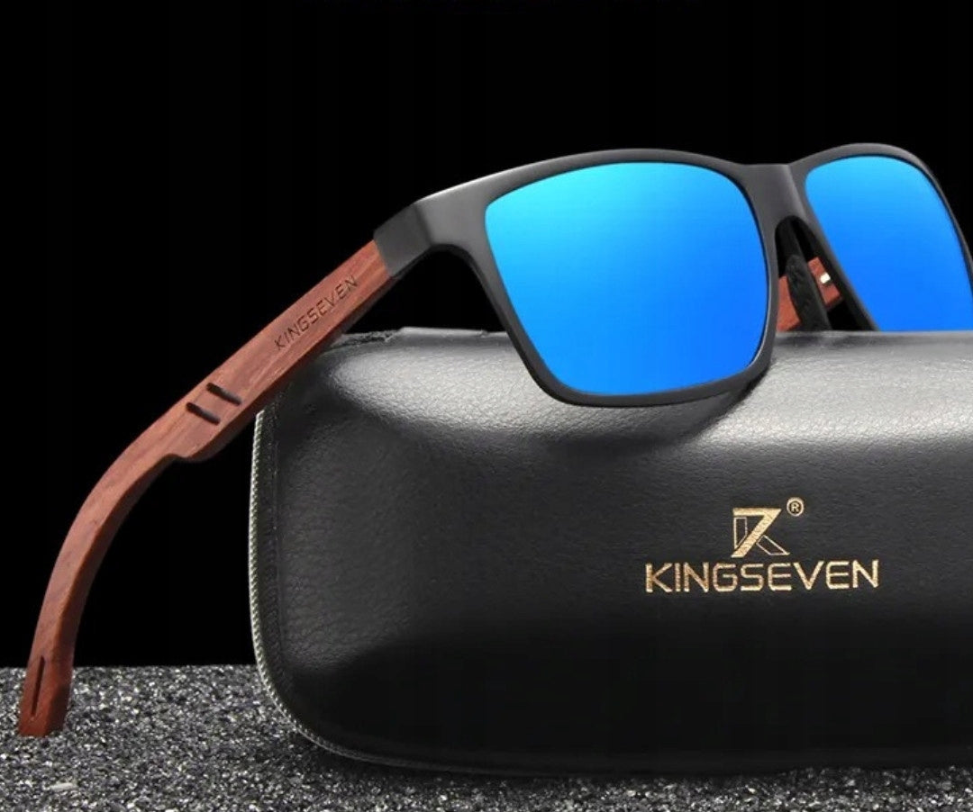Vyriški akiniai nuo saulės KINGSEVEN POLIARIZACINIAI UV400 RINKINYS + DĖKLAS