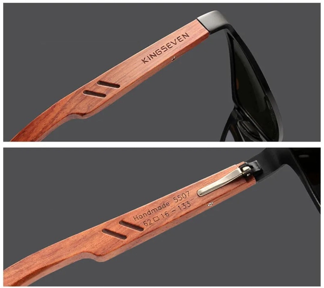 Vyriški akiniai nuo saulės KINGSEVEN POLIARIZACINIAI UV400 RINKINYS + DĖKLAS