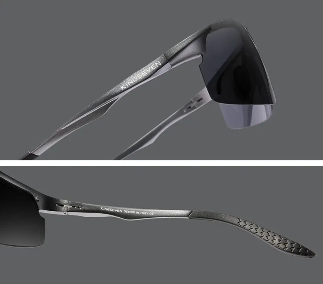 Vyriški akiniai nuo saulės KINGSEVEN POLIARIZACINIAI UV400 RINKINYS + DĖKLAS