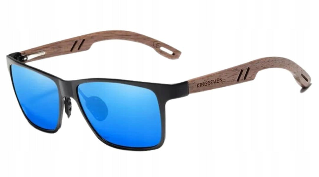 Vyriški akiniai nuo saulės KINGSEVEN POLIARIZACINIAI UV400 RINKINYS + DĖKLAS