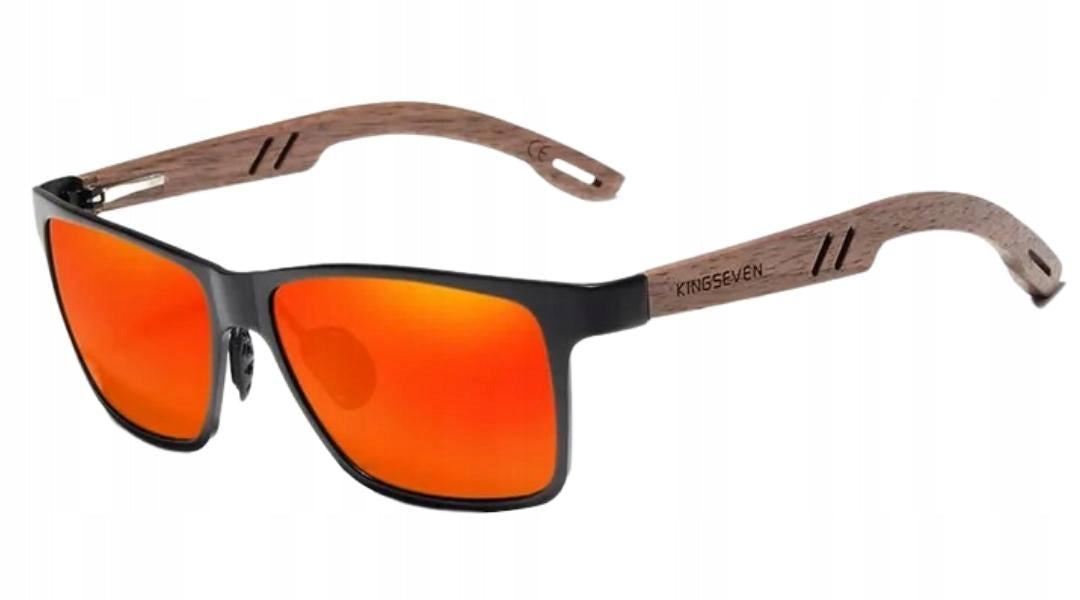 Vyriški akiniai nuo saulės KINGSEVEN POLIARIZACINIAI UV400 RINKINYS + DĖKLAS