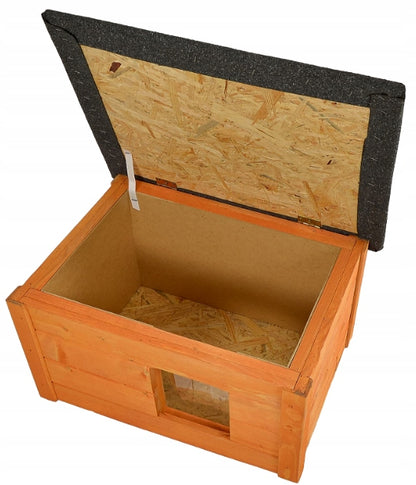 Šildytas būdelė Sulankstyta namelis šuo katė Atidaromas vienšlaitis stogas