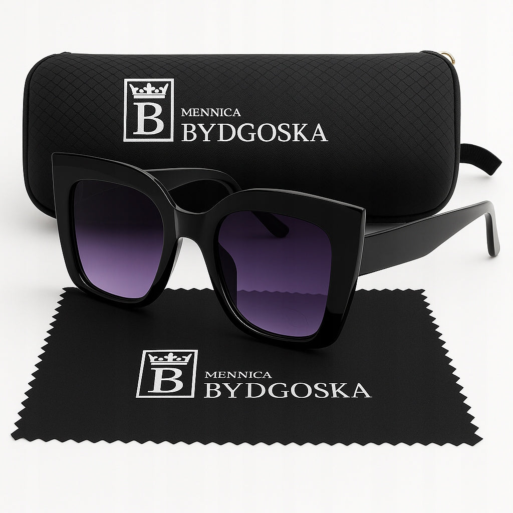 Elegantiški moteriški kačių formos akiniai nuo saulės su originaliu dėklu. Kocie