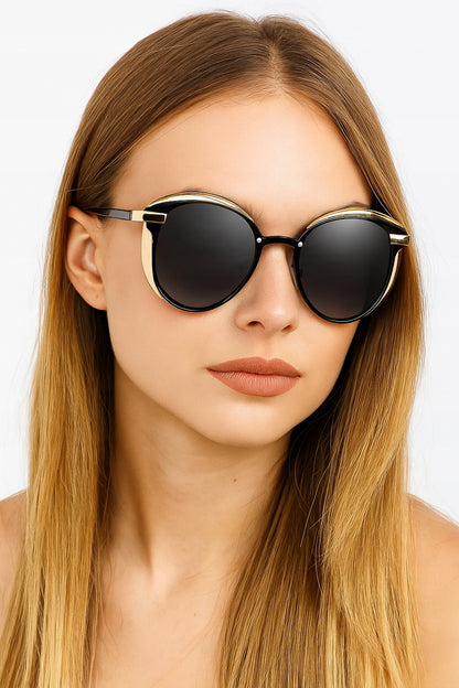 Moteriški poliarizuoti akiniai nuo saulės, su UV apsauga, elegantiškame dėkle