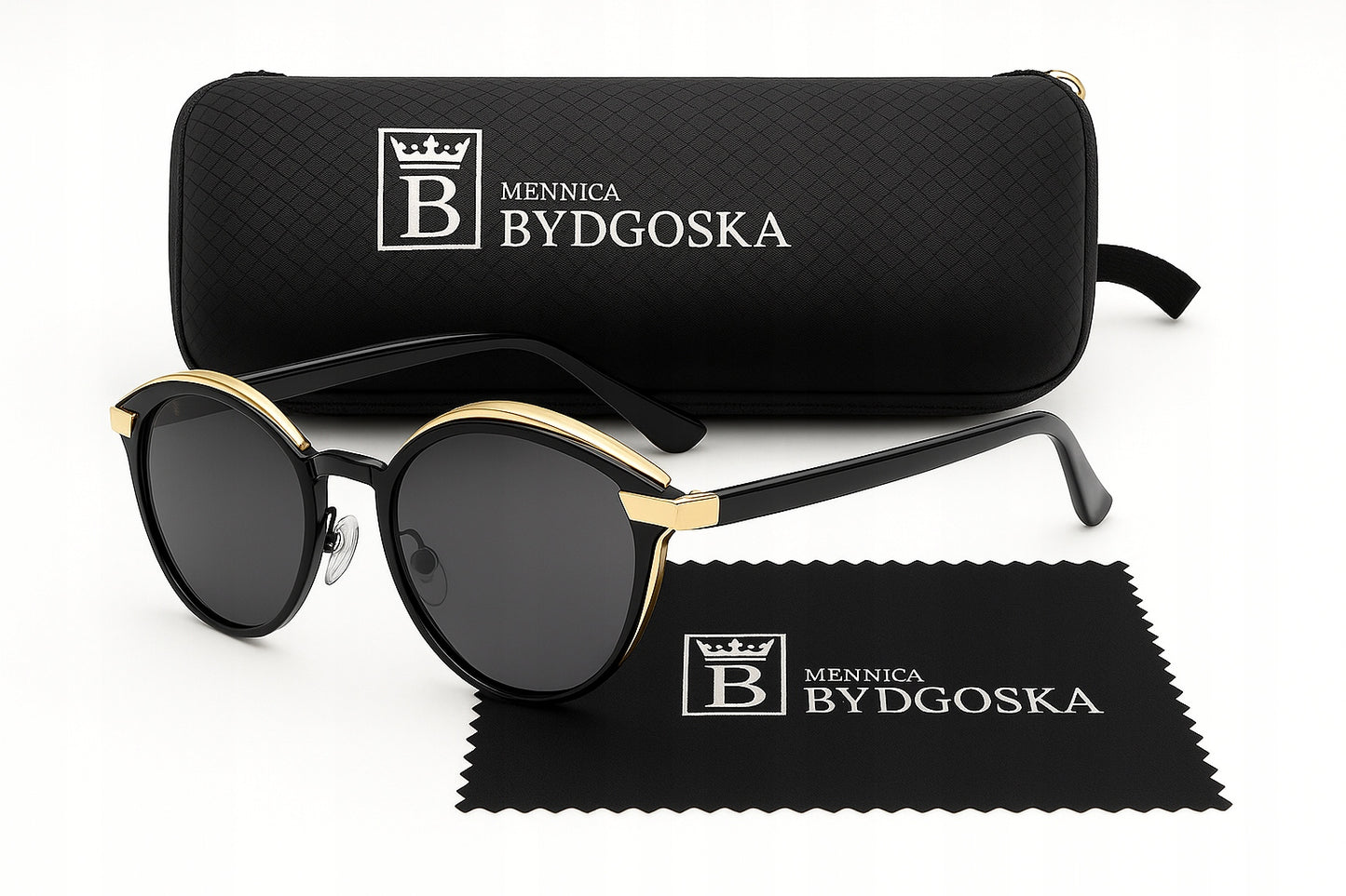 Moteriški poliarizuoti akiniai nuo saulės, su UV apsauga, elegantiškame dėkle