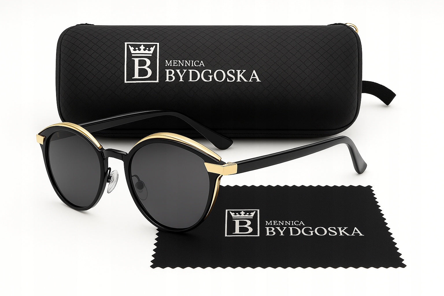 Moteriški poliarizuoti akiniai nuo saulės, su UV apsauga, elegantiškame dėkle