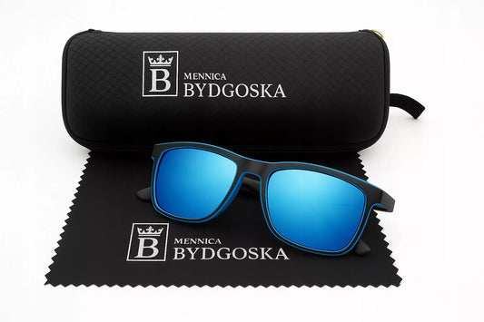Vyriški poliarizuoti saulės akiniai su UV400 apsauga ir originaliu dėklu