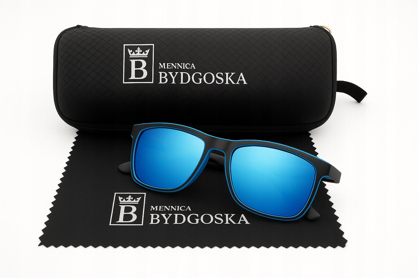 Vyriški poliarizuoti saulės akiniai su UV400 apsauga ir originaliu dėklu