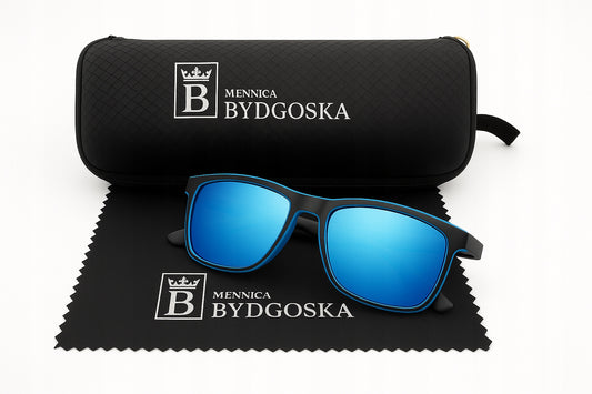 Vyriški poliarizuoti saulės akiniai su UV400 apsauga ir originaliu dėklu