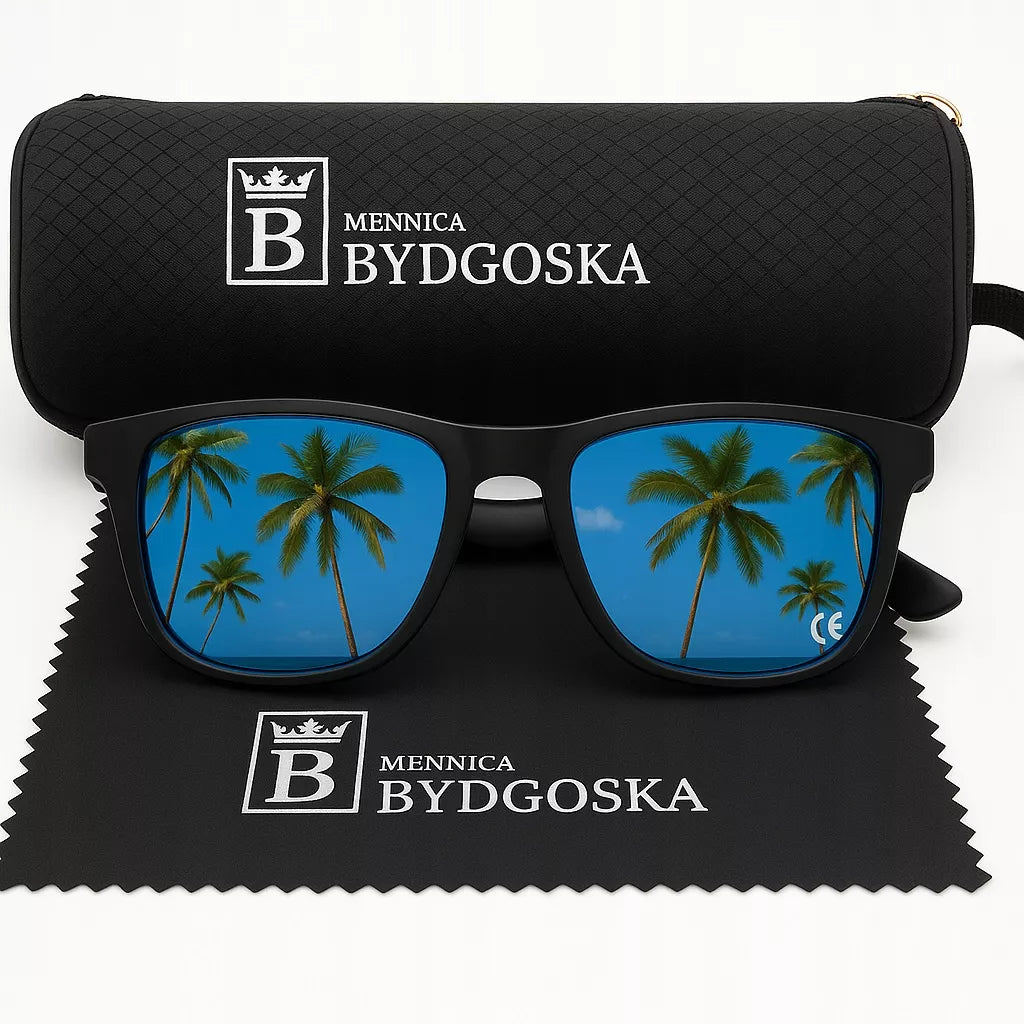 Vyriški poliarizuoti saulės akiniai su UV400 apsauga ir originaliu dėklu