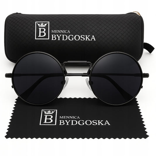 Vyriški poliarizuoti akiniai nuo saulės „Lenonki“ su UV400 filtru ir dėklu