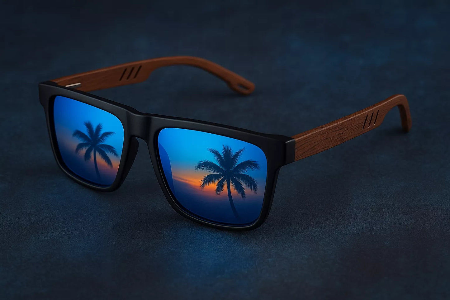 Vyriški poliarizuoti akiniai nuo saulės, UV400 filtras, dėklas