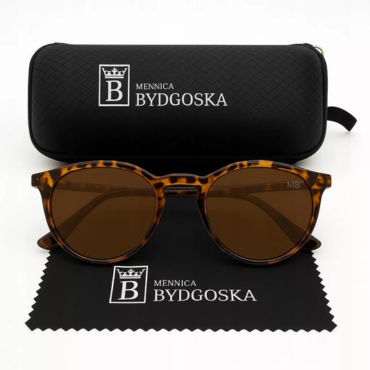 Panterkos, poliarizuoti, elegantiški moteriški akiniai nuo saulės su dėklu