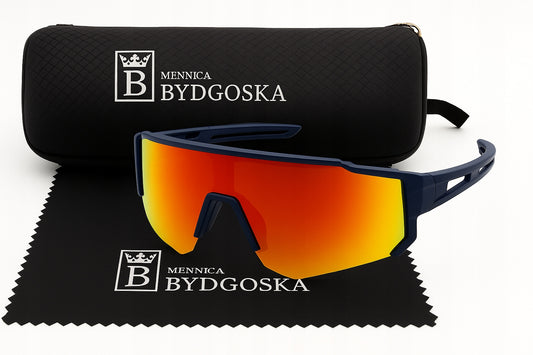 Vyriški poliarizuoti dviračių akiniai MB UV4 stilingi