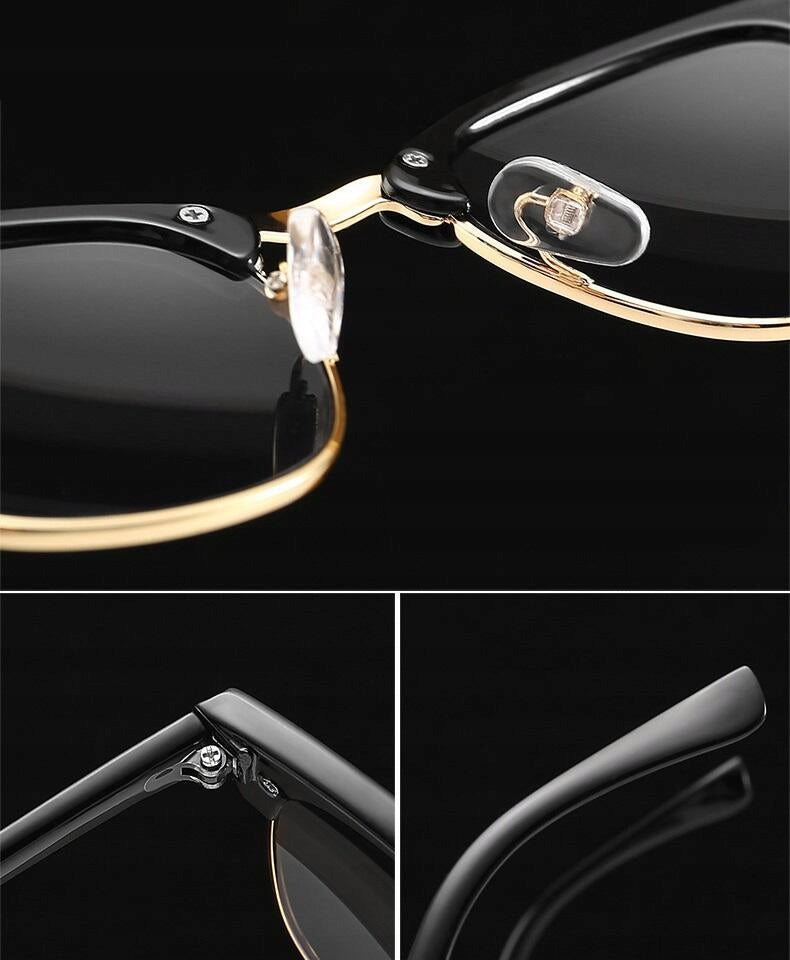 Pusė rėmo Poliarizuoti Saulės Akiniai UV400 Vyriški Moteriški