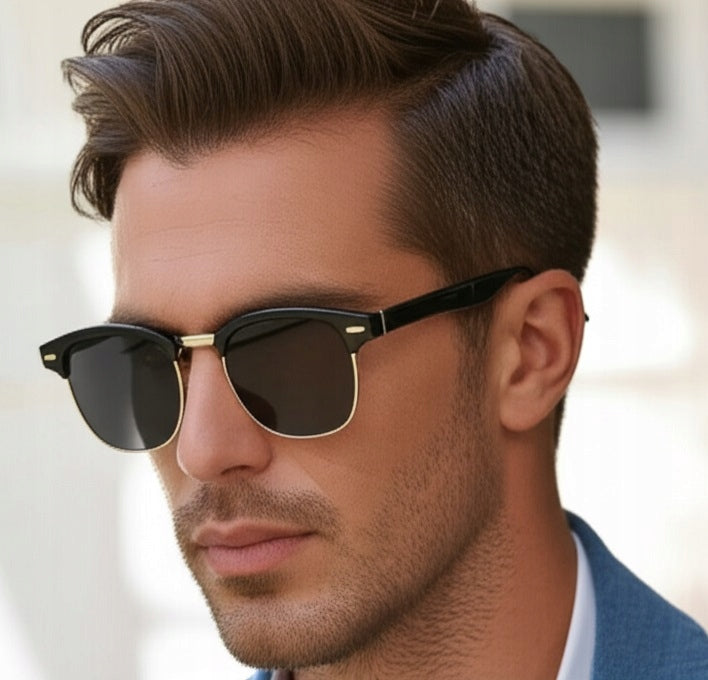 Pusė rėmo Poliarizuoti Saulės Akiniai UV400 Vyriški Moteriški