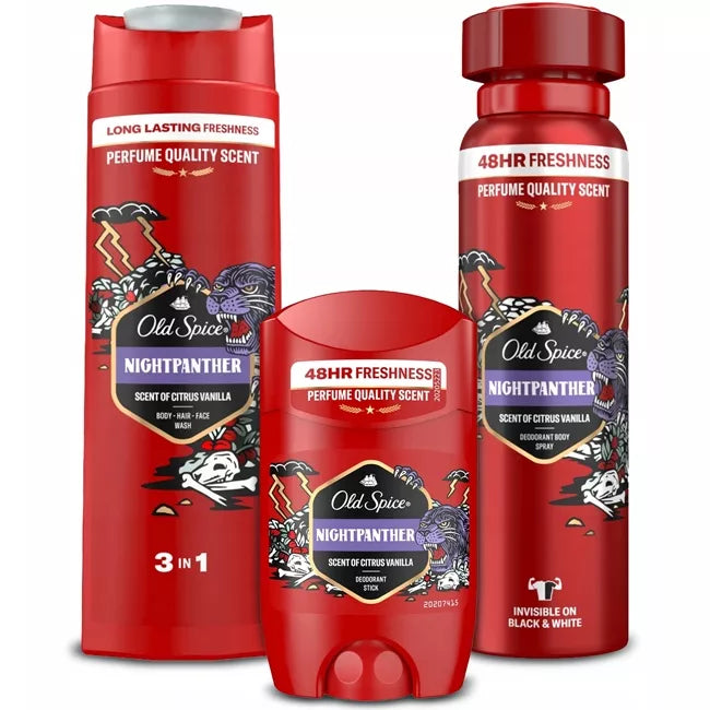 „Old Spice Night Panther” 3 viename dovanų rinkinys