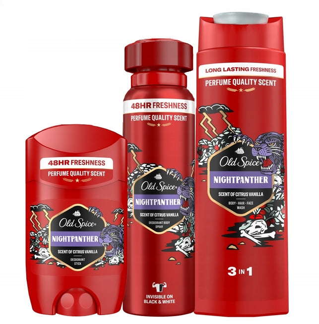 „Old Spice Night Panther” 3 viename dovanų rinkinys
