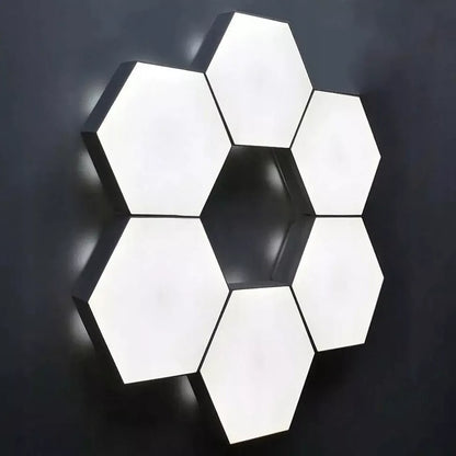 Žaidimų apšvietimas Hexagon Ambience LED RGB dekoracija su programėle ir pulteliu, 12 vnt.