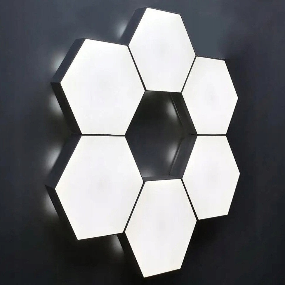 Žaidimų apšvietimas Hexagon Ambience LED RGB dekoracija su programėle ir pulteliu, 12 vnt.