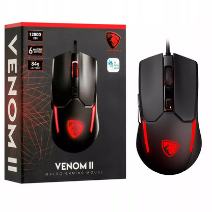 RGB žaidimų pelė Pantherise Venom II – Minecraft, 12 400 DPI, 20 mln. paspaudimų