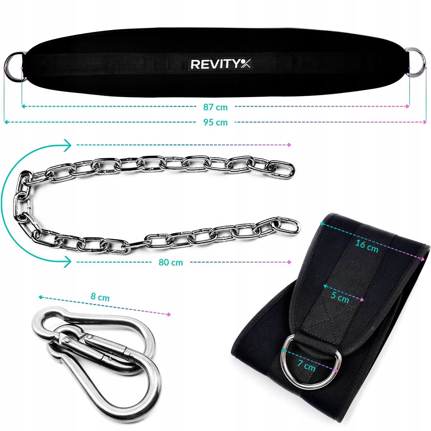 Diržas svoriui su svoriais atramoms ir prisitraukimams KULTŪRISTINIS, PATOGUS 80