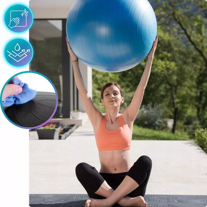 Gimnastikos kamuolys pratimams, treniruotėms, fitnesui, reabilitacijai - Didelis 65 cm