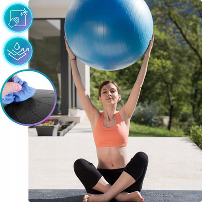 Gimnastikos kamuolys pratimams, treniruotėms, fitnesui, reabilitacijai - Didelis 65 cm