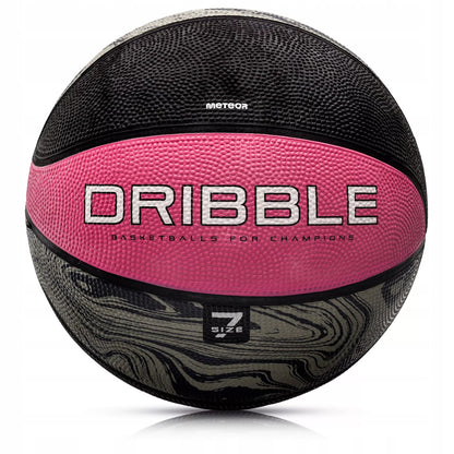 Meteor Dribble #7 vyriškas suaugusiems krepšinio kamuolys, guminis