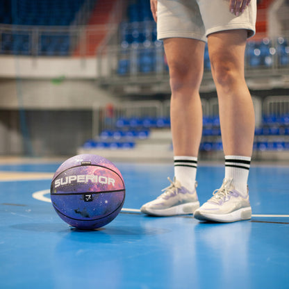 Vyriškas suaugusiųjų krepšinio kamuolys METEOR SUPERIOR #7 guminis