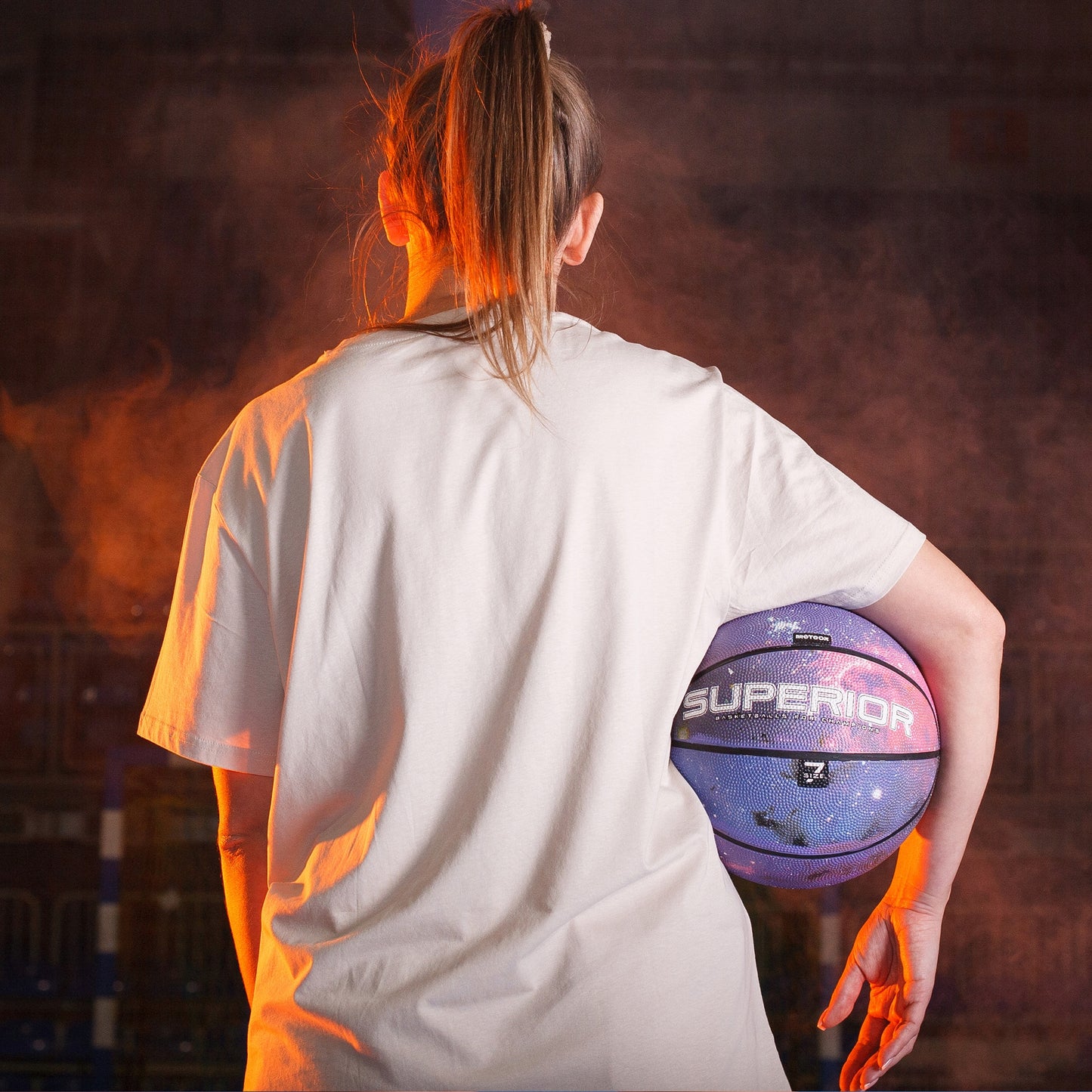 Vyriškas suaugusiųjų krepšinio kamuolys METEOR SUPERIOR #7 guminis