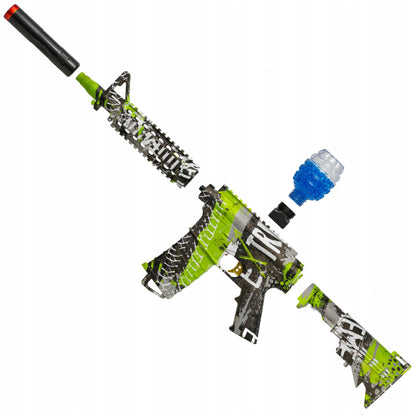 Automatinis pistoletas karabinas vandens gelio rutuliukams, saugus, didelis rinkinys