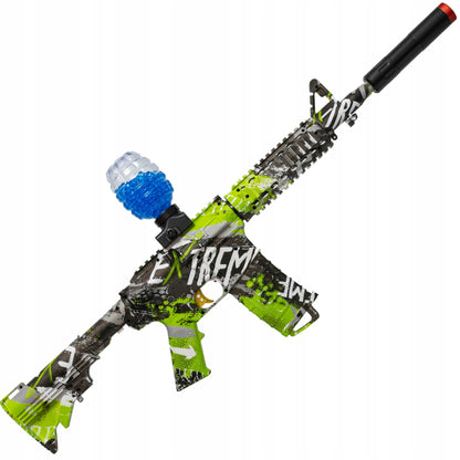 Automatinis pistoletas karabinas vandens gelio rutuliukams, saugus, didelis rinkinys