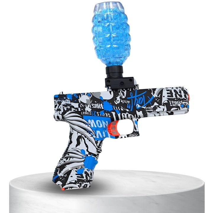 Automatinis pistoletas DEAGLE didelis rinkinys vandens želinių rutuliukų akiniai