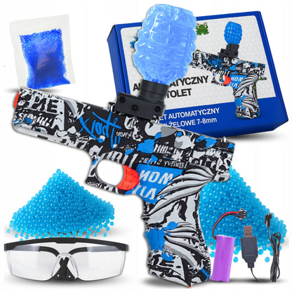 Automatinis pistoletas DEAGLE didelis rinkinys vandens želinių rutuliukų akiniai
