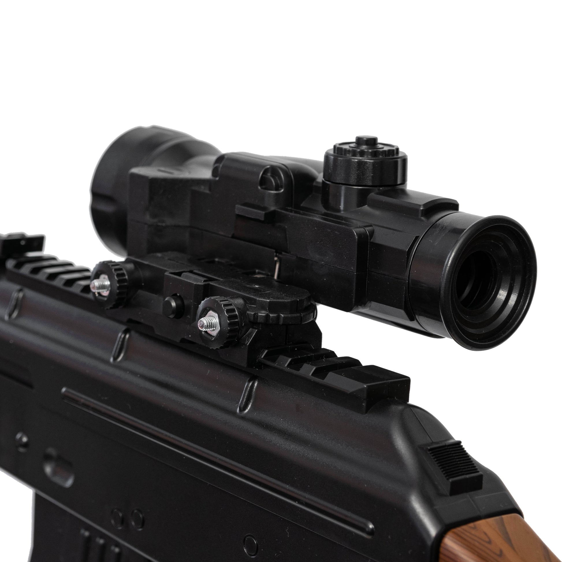 Automatinis gelio rutuliukų pistoletas, replika, dvi dėtuvės, didelis šautuvas