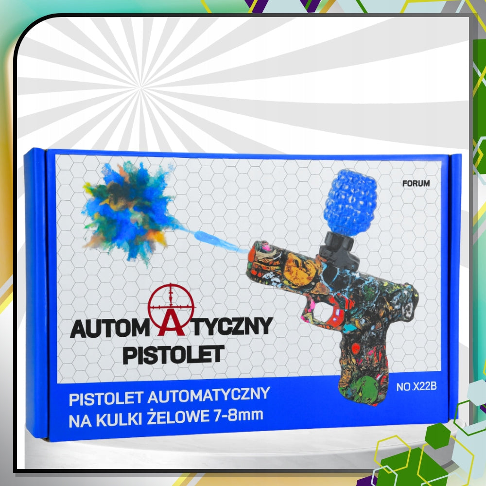 AUTOMATINIS GELIO RUTULIUKŲ PISTOLETO ŠAUTUVAS, DIDELIS XL KOMPLEKTAS + 3000 RUTULIUKŲ