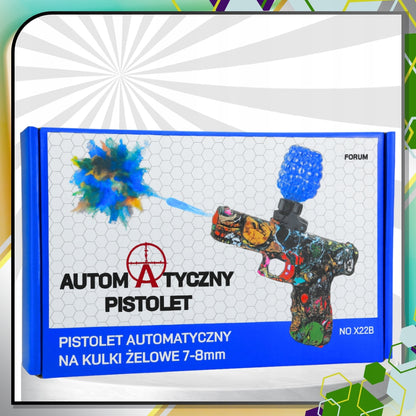 AUTOMATINIS GELIO RUTULIUKŲ PISTOLETO ŠAUTUVAS, DIDELIS XL KOMPLEKTAS + 3000 RUTULIUKŲ