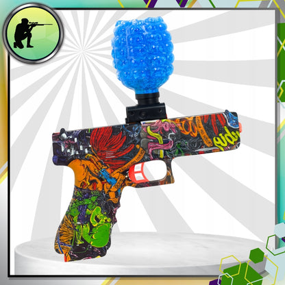 AUTOMATINIS GELIO RUTULIUKŲ PISTOLETO ŠAUTUVAS, DIDELIS XL KOMPLEKTAS + 3000 RUTULIUKŲ