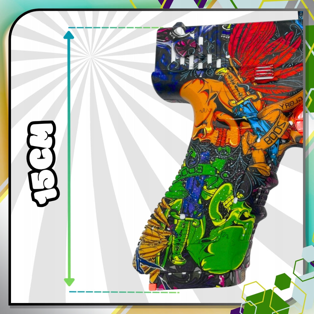 AUTOMATINIS GELIO RUTULIUKŲ PISTOLETO ŠAUTUVAS, DIDELIS XL KOMPLEKTAS + 3000 RUTULIUKŲ