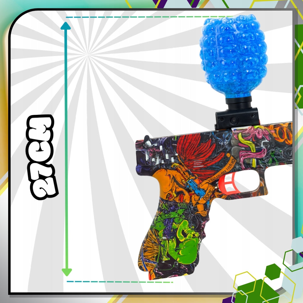 AUTOMATINIS GELIO RUTULIUKŲ PISTOLETO ŠAUTUVAS, DIDELIS XL KOMPLEKTAS + 3000 RUTULIUKŲ