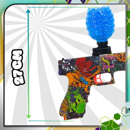 AUTOMATINIS GELIO RUTULIUKŲ PISTOLETO ŠAUTUVAS, DIDELIS XL KOMPLEKTAS + 3000 RUTULIUKŲ