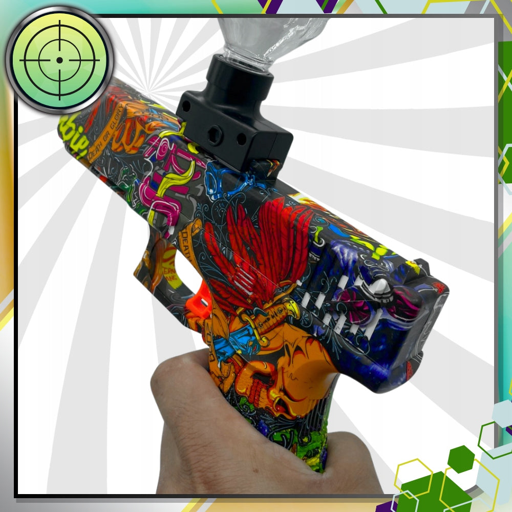 AUTOMATINIS GELIO RUTULIUKŲ PISTOLETO ŠAUTUVAS, DIDELIS XL KOMPLEKTAS + 3000 RUTULIUKŲ